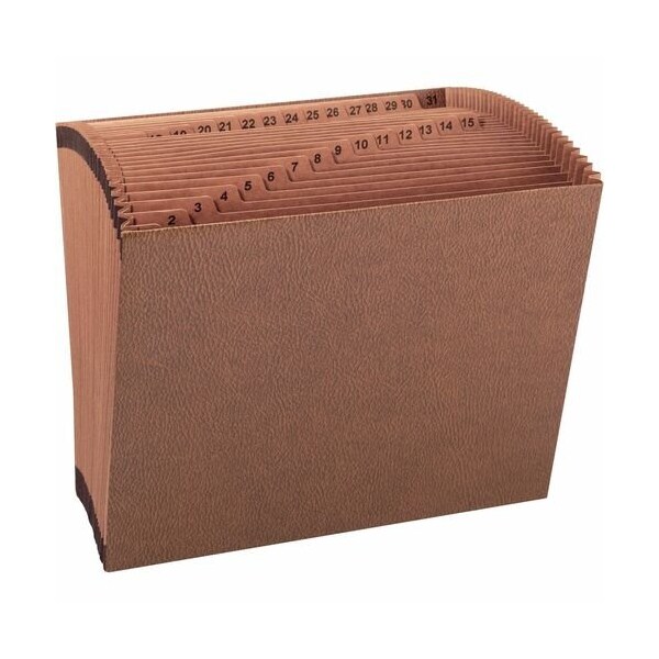 Business Source Pockets, 1-31, Letter, 12inx10in, Brown BSN26535 - main